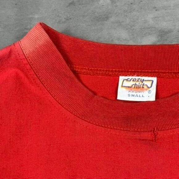 Vintage Island Eclipse Hawaii 1991 Red Crazy Shirt - Picture 4 of 8